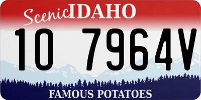 ID license plate 1O7964V