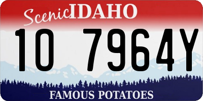 ID license plate 1O7964Y