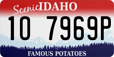 ID license plate 1O7969P