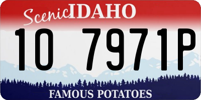 ID license plate 1O7971P