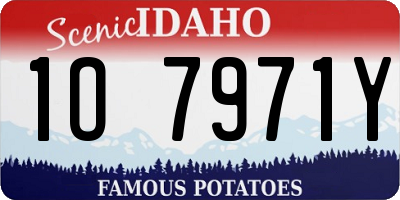 ID license plate 1O7971Y