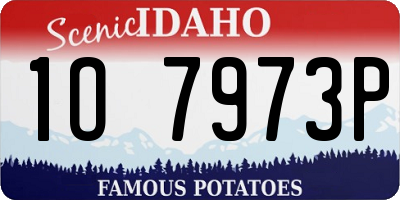 ID license plate 1O7973P