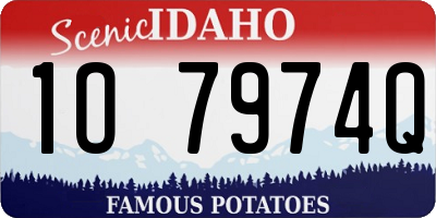 ID license plate 1O7974Q