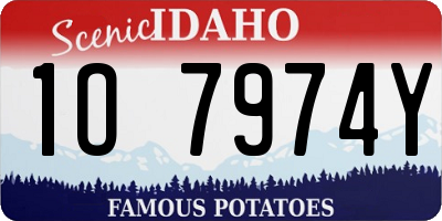 ID license plate 1O7974Y