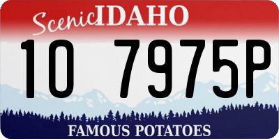 ID license plate 1O7975P