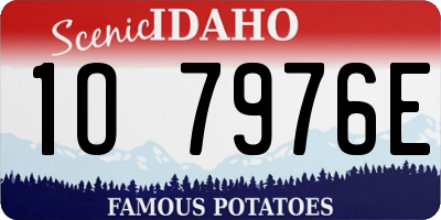 ID license plate 1O7976E