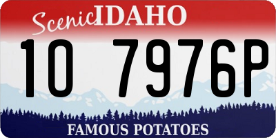 ID license plate 1O7976P