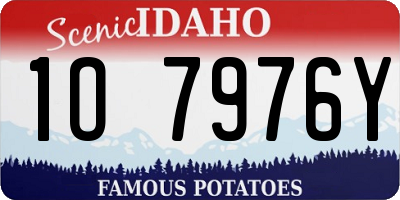 ID license plate 1O7976Y