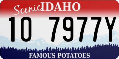 ID license plate 1O7977Y