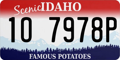 ID license plate 1O7978P
