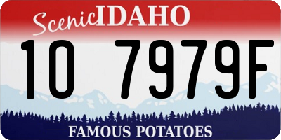 ID license plate 1O7979F