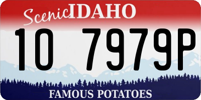 ID license plate 1O7979P
