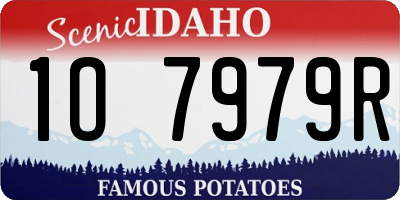 ID license plate 1O7979R