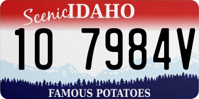 ID license plate 1O7984V