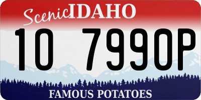 ID license plate 1O7990P