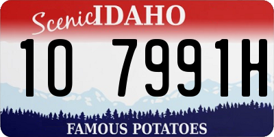ID license plate 1O7991H
