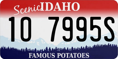 ID license plate 1O7995S