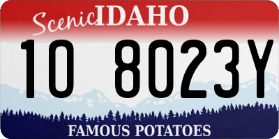 ID license plate 1O8023Y