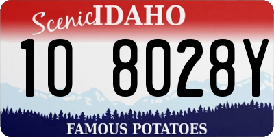 ID license plate 1O8028Y