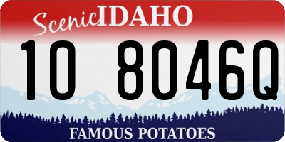 ID license plate 1O8046Q