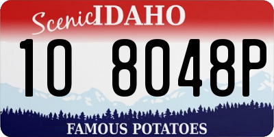 ID license plate 1O8048P