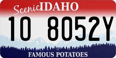 ID license plate 1O8052Y