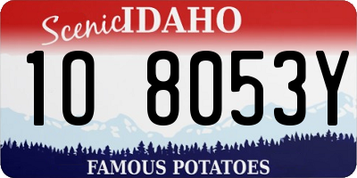 ID license plate 1O8053Y