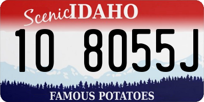 ID license plate 1O8055J