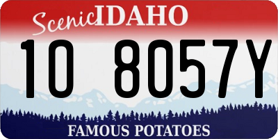 ID license plate 1O8057Y
