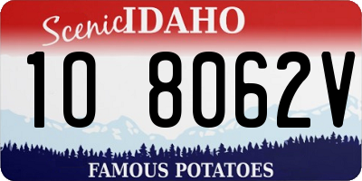 ID license plate 1O8062V