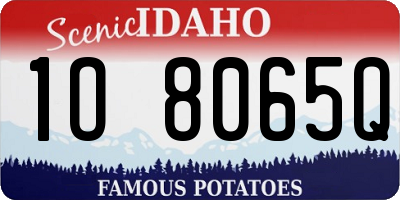 ID license plate 1O8065Q