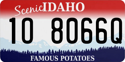 ID license plate 1O8066Q