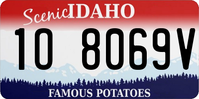 ID license plate 1O8069V