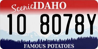 ID license plate 1O8078Y