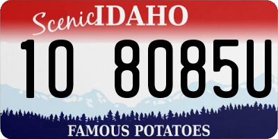 ID license plate 1O8085U