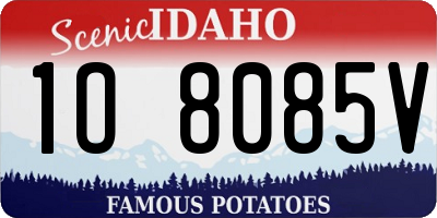 ID license plate 1O8085V