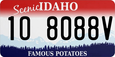 ID license plate 1O8088V