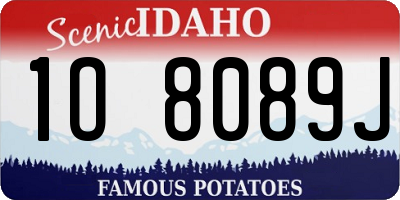 ID license plate 1O8089J
