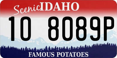 ID license plate 1O8089P