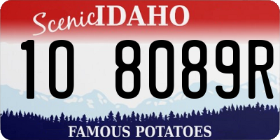 ID license plate 1O8089R