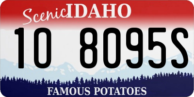 ID license plate 1O8095S