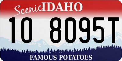 ID license plate 1O8095T
