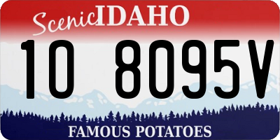 ID license plate 1O8095V