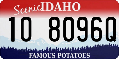 ID license plate 1O8096Q