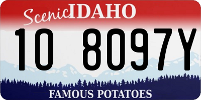 ID license plate 1O8097Y