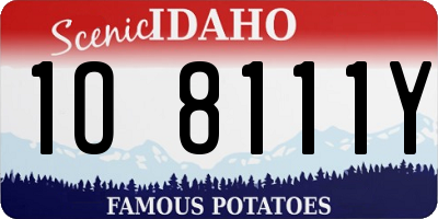 ID license plate 1O8111Y