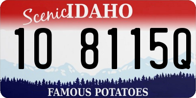 ID license plate 1O8115Q