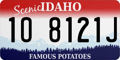 ID license plate 1O8121J