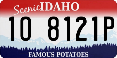 ID license plate 1O8121P