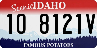 ID license plate 1O8121V